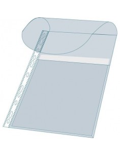 Buste forate a soffietto speciali Exacompta A4 patella in alto trasparenti conf. 10 pezzi  -5503E Exacompta - 1
