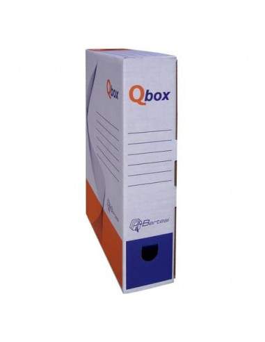 Scatola archivio in cartone QBOX 25x33 cm - dorso 8 cm bianco 8008.1600 Methodo - 1