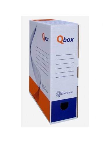 Scatola archivio in cartone QBOX 25x33 cm - dorso 9 cm bianco 8109.1600 Methodo - 1