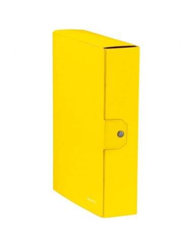 Scatola portaprogetti Leitz WOW in cartone - dorso 8 cm - formato 25x35 cm giallo metallizzato 39670016 Leitz - 1