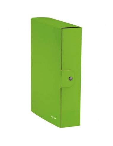 Scatola portaprogetti Leitz WOW in cartone - dorso 8 cm - formato 25x35 cm lime metallizzato 39670054 Leitz - 1