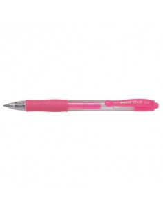 Penne gel a scatto Pilot G2 Neon punta media 0,7 mm rosa 1379 Pilot - 1
