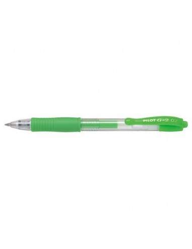 Penne gel a scatto Pilot G2 Neon punta media 0,7 mm verde 1384 Pilot - 1