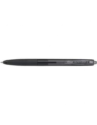 Penne a sfera a scatto Pilot Supergrip G punta F nero 1638 Pilot - 1