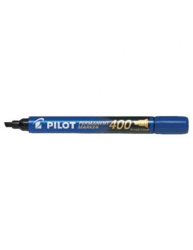 Marcatore permanente Pilot Permanent Marker 400 punta a scalpello 4,5 mm blu 2711 Pilot - 1