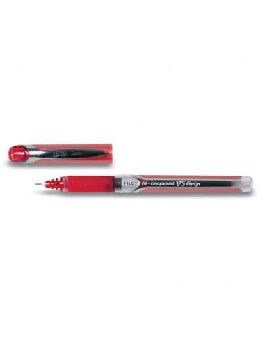 Penne a sfera con cappuccio Pilot Hi-Tecpoint V5 Grip 0,5 mm rosso 6732 Pilot - 1