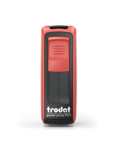 Timbri autoinchiostranti tascabili Trodat Pocket Printy 9511 38x14 mm nero/rosso - 148739 Trodat - 1
