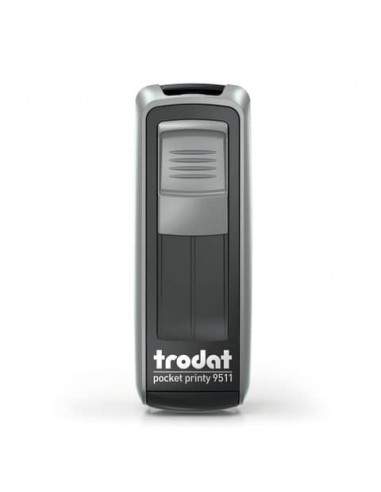 Timbri autoinchiostranti tascabili Trodat Pocket Printy 9511 38x14 mm nero/silver - 148842 Trodat - 1