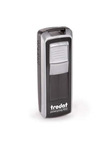 Timbri autoinchiostranti tascabili Trodat Pocket Printy 9512 47x18 mm nero/silver - 149204 Trodat - 1