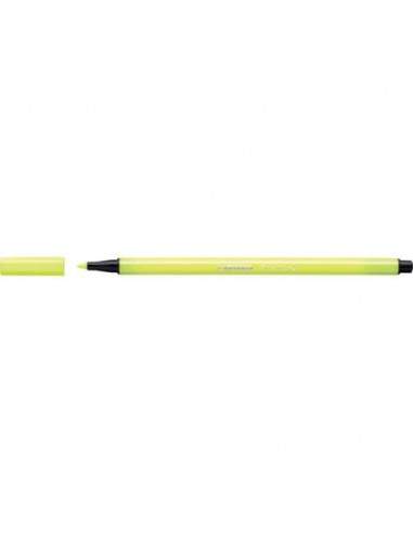 Pennarelli Stabilo Pen 68 1 mm  giallo fluo - 68/024 Stabilo - 1