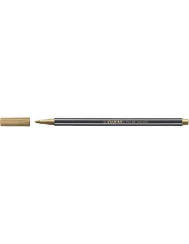 Pennarelli Stabilo Pen 68 metallic 1 mm  oro - 68/810 Stabilo - 1