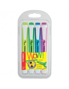 Evidenziatori Stabilo Swing® Cool 1-4 mm assortiti Conf. 4 pezzi - 275/4 Stabilo - 1