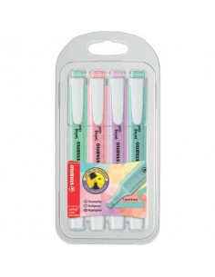 Evidenziatori Stabilo Swing® Cool Pastel 1-4 mm assortiti Conf. 4 pezzi - 275/4-08 Stabilo - 1