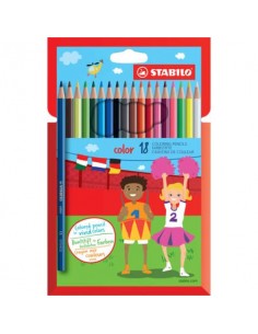 Matite colorate Stabilo Color assortiti  Conf. 18 pezzi - 1918/77-01 Stabilo - 1