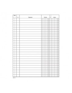 Registro entrate-uscite Data Ufficio 100 pagine - 24x17 cm DU133110000 Artiglio - 1