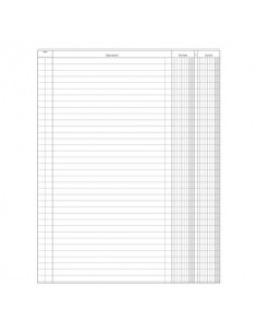 Registro entrate uscite Data Ufficio 100 pagine - 31x24,5 cm DU135800000 Artiglio - 1