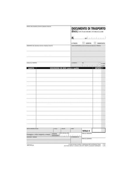 Blocco DDT autoricalcanti flex A5 50x2 copie autoricalcanti 1607CD200  - 1