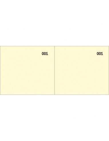 Scontrino colorato a 2 sezioni Data Ufficio blocco 100 copie prenumerate giallo - DU160000030  - 1