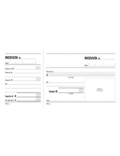 Blocco Ricevute generiche Flex 10x16,8 cm - 50x2 copie autoricalcanti 162570000  - 1