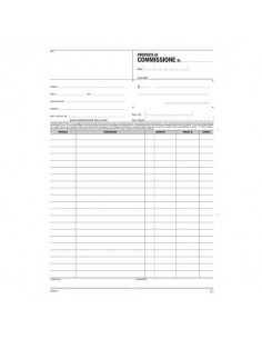 Blocco proposte di commissione flex A4 - 50x2 copie autoricalcanti 16721C0000  - 1