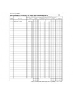 Registro Beni Ammortizzabili data ufficio - 97 pag - 31x24,5 cm DU136826000  - 1