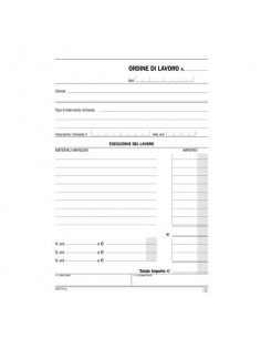 Blocco interventi a domicilio del cliente flex 21,5x14,8 - 50x2 copie autoricalcanti - 16577C000  - 1