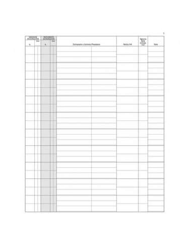 Registro protocollo esportatori data ufficio 94 pagg. 31x24,5 cm DU139400000  - 1