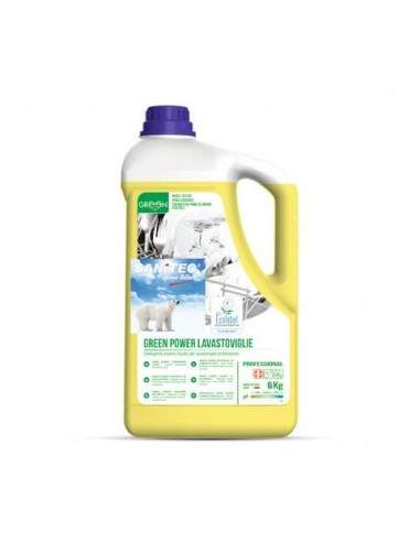 Detergente alcalino concentrato per lavastoviglie Green Power Sanitec 6 kg 4017 Sanitec - 1