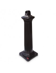 Posacenere colonna in resina Rubbermaid GroundsKeeper™ Tuscan H 102,9 cm - Ø 40 cm nero FG9W3000BLA Rubbermaid - 1