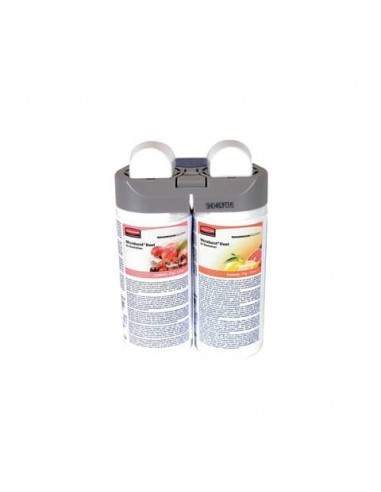 Ricarica profumatore Rubbermaid Microburst Duet Tender Fruits/Citrus 2x121 ml - conf. 2 pezzi - 1910756 Rubbermaid - 1