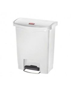 Contenitore in resina Rubbermaid Slim Jim® Step-On bianco 30 L Rubbermaid WHITE - 1883555 Rubbermaid - 1