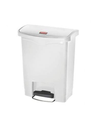 Contenitore in resina Rubbermaid Slim Jim® Step-On bianco 30 L Rubbermaid WHITE - 1883555 Rubbermaid - 1