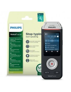 Registratore vocale digitale PHILIPS VoiceTracer 2810 nero/argento DVT2810 Philips - 1