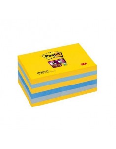 Foglietti riposizionabili Post-it® Super Sticky New York 76x127 mm giallo oro, ortensia e grigio cf 6 pz - 655-6SS- NY Philips -