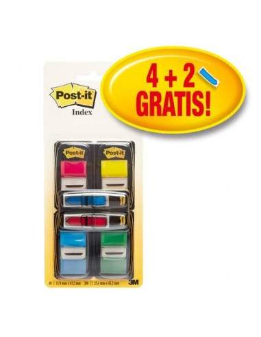 Segnapagina Post-it® 680 + Post-it® Mini 684 Freccia - PROMO PACK 4+2 - 680-P6 Philips - 1