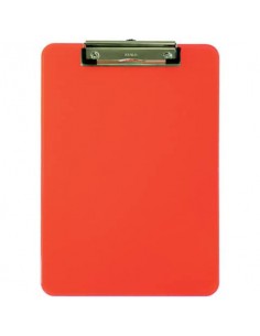 Portablocchi con clip MAULneon arancione trasparente 31,8x22,6 cm 2340641 Saila - 1