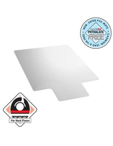 Tappeto protettivo a U Floortex CLEARTEX® ValuMat™ 90x120 cm - pavimenti duri - trasparente FC129017LV Floortex - 1