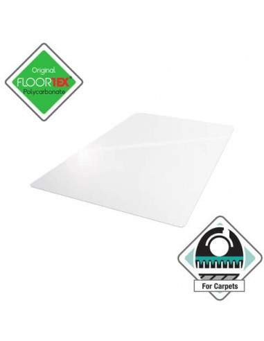 Tappeto protettivo Floortex CLEARTEX® UltiMat 120x120 cm - per moquette trasparente - FR1112123ER Floortex - 1