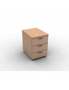 Cassettiera a 3 cassetti con ruote DELLA ROVERE Kompas 42x56x60 cm noce naturale D224255  - 1