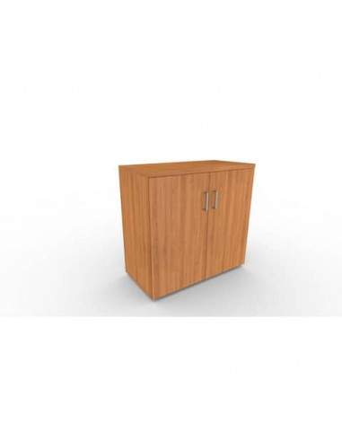 Mobile a due ante in legno - 1 ripiano DELLA ROVERE Kompas 90x45x86,5 cm noce naturale - D202603  - 1