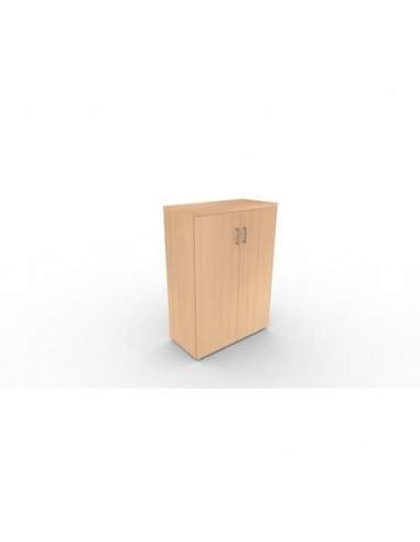 Mobile a due ante in legno - 2 ripiani DELLA ROVERE Kompas 90x45x127 cm faggio D203607  - 1