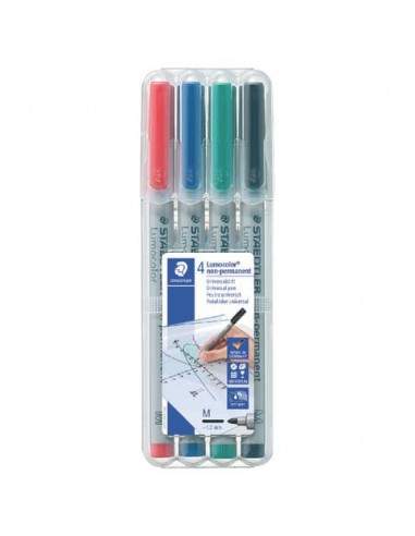 Penna a punta sintetica Staedtler Lumocolor® non-permanent 315 M 1 mm assortiti Conf. 4 pezzi - 315 WP4 Staedtler - 1