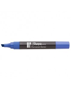 Marcatore permanente Sharpie W10 punta a scalpello 5 mm Blu S0192695 Sharpie - 1
