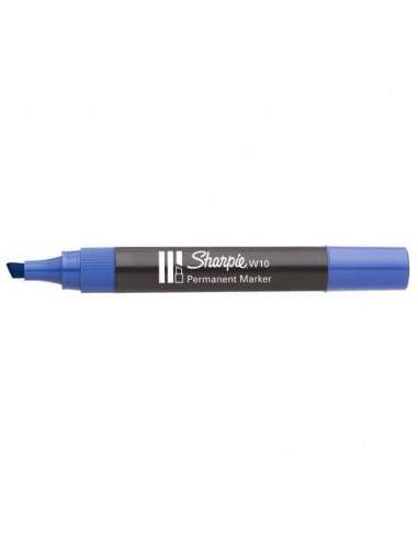 Marcatore permanente Sharpie W10 punta a scalpello 5 mm Blu S0192695 Sharpie - 1