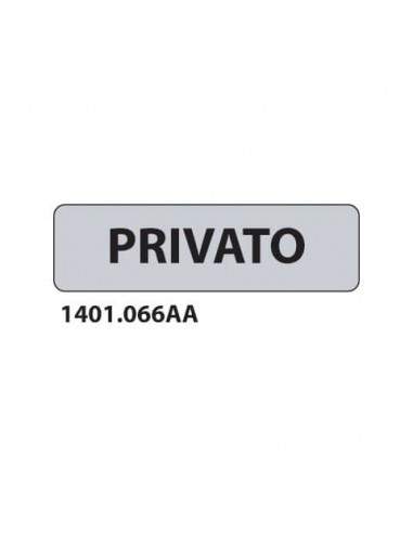 Cartello adesivo per interni "Privato" 17x4,5 cm Dixon Industries Conf. 15 pezzi - 1401.066AA  - 1