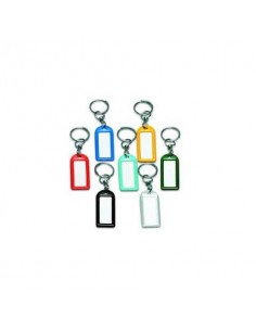 Targhette portachiavi Lebez 10x8,5 cm assortiti 5 colori conf. 100 pezzi - 5018 Lebez - 1