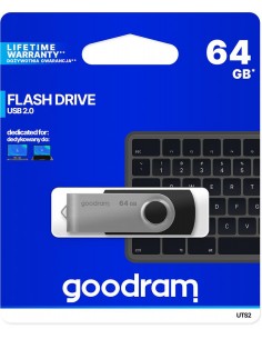 Chiavetta/Pendrive USB Goodram Twister 64GB nera USB 2.0 Goodram - 1
