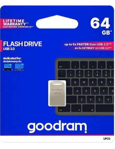 Pendrive metal GOODRAM POINT UPO3 64GB USB 3.0 - blister Goodram - 1