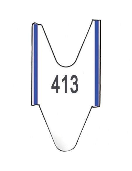 Rotoli 2000 ticket per eliminacode a 3 cifre - Blu - (conf.5)