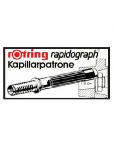 Cartucce di ricambio Rapidograph Rotring - nero - S0194640 (conf.3)